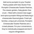 thumbnail image 5 of Toaster Pastries - Pumpkin Cheesecake |Gluten Free, Dairy Free, Nut Free, Soy Free, Kosher | (4 Pack, 8.0 Ounce Each), 5 of 5