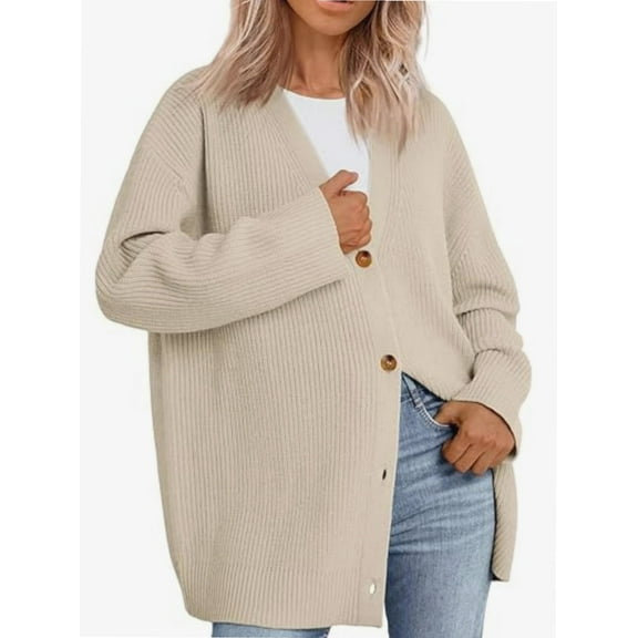 Women's Cardigan, New Cardigan Large Button Fashion Top