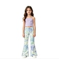 thumbnail image 4 of JAJAHO Girls Flare Leggings Tie Dye Bell Bottoms Flat Front Casual Stretchy Pants For Kids 5-16Y, 4 of 4