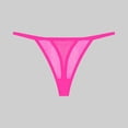 thumbnail image 2 of YDFCWXW Leopard Thong Sexy Women Seamless Briefs Cotton Print Panties G-String (Hot Pink, XS), 2 of 3