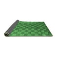thumbnail image 2 of Ahgly Company Indoor Round Oriental Emerald Green Modern Area Rugs, 5' Round, 2 of 4