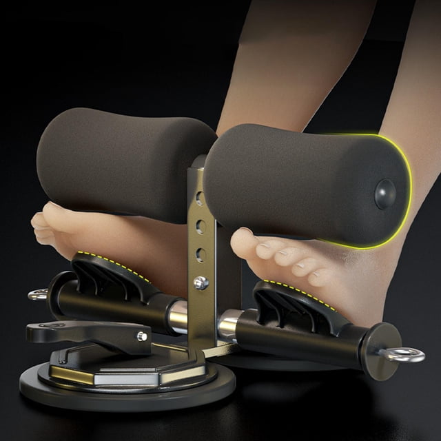 Barra de asistencia para sentarse perfecl Entrenador abdominal Fitness con 2 ventosas fuertes Negro con Cuerda