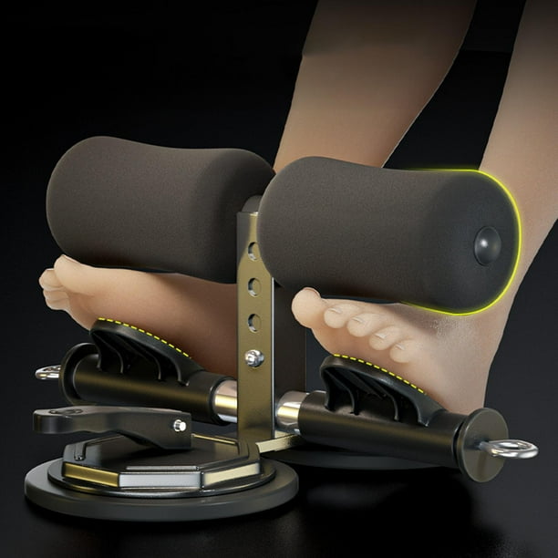 Barra de Asistencia para Sentarse, Entrenador Abdominal, Entrenamiento Muscular, Dispositivo Auxiliar para Sentarse, Fitness con 2 Ventosas Fuertes, S Negro con Cuerda DYNWAVEMX sentarse en la barra