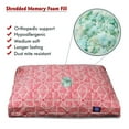 thumbnail image 2 of Majestic Pet | Charlie Shredded Memory Foam Rectangle Pet Bed For Dogs, Removable Cover, Salmon, Medium, 2 of 5