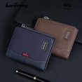 thumbnail image 2 of BAELLERRY Men's Short PU Leather Wallet Retro Snap Magnetic Large Capacity Wallet (Black), 2 of 9