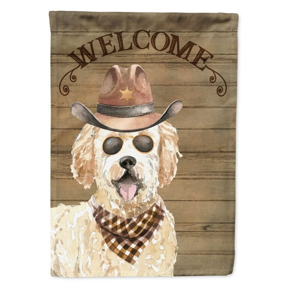 Carolines Treasures CK6332GF Goldendoodle Country Dog Flag Garden Size Small multicolor