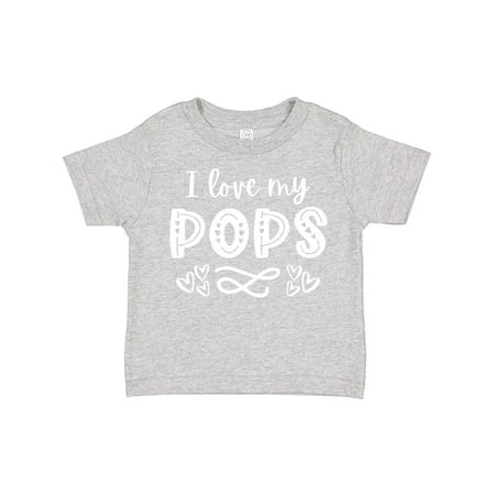 

Inktastic I Love My Pops with Hearts Gift Toddler Boy or Toddler Girl T-Shirt