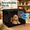 Black-24.0"L x 18.0"W x 20.0"H, variant on Dog Crate Cover Minimalist Gray 25.0"L x 19.0"W x 20.0"H Universal Fit