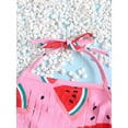 thumbnail image 6 of Baby Girls Three Piece Swimsuits, Halter Tassel Tops + Bikini Bottom + Headband Set, 6 of 10