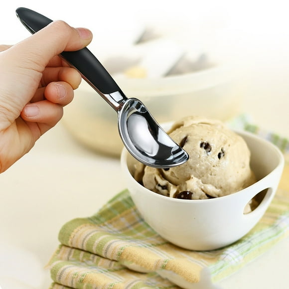 TIMIFIS Melon Baller 6.9 Inch Heavy-Duty Ice Cream Spoon, Stainless Steel Grade Spoon, Used for Scooping Hard Ice Cream Ice Cream Serving Spoons Kitchen Gadgets