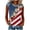 C-Blue, variant on Womens Summer Tops Red White Blue Waffle Knit Crew Neck Tank Blouses for July 4th Independence Day and Patriotic Events J-Burgundy