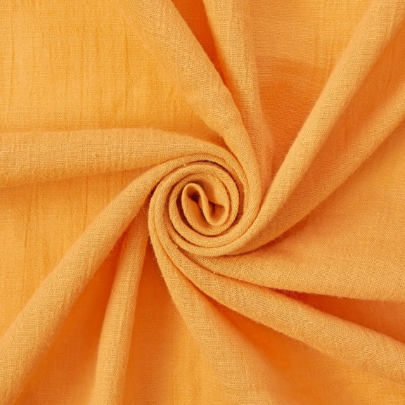 Luxe Gauze Fabric 100% Natural Cotton 51" Wide Sold BTY (Gold, 5 Yards)