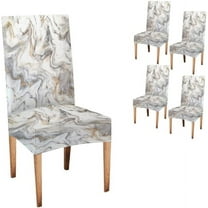 Ink Chair Covers for Dining Room Set of 4,Spandex Stretch Dining Room Chair Cover,Removable Washable Kitchen Parsons Chair Covers Seat Slipcovers