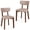 Walnut & Brown, variant on Costway Upholstered Dining Chairs Set of 4 with Solid Rubber Wood Frame, Curved Backrest Walnut & Beige