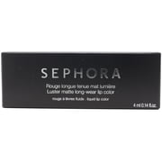Sephora Luster Matte Long-Wear Lip Color 0.14oz/4ml Deep Plum Luster New In Box