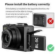 Saneen Digital Camera 4K 64MP Vlogging Camera for YouTube 3180°Flip Screen 18X Zoom Autofocus 32GB SD Card Video Cameras for Beginners