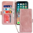 thumbnail image 1 of iPhone X/XS Wallet Case,Premium Leather Credit Holder Slot Magnetic Flip Kickstand Wallet Case, 1 of 5