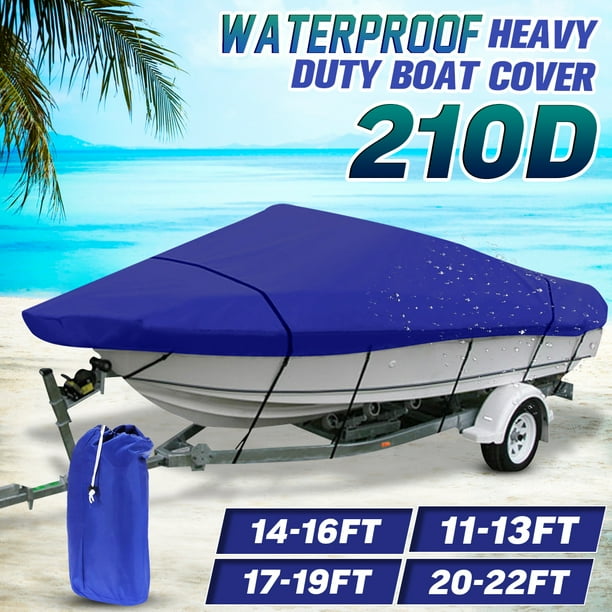 Waterproof and Sunscreen Heavy Duty Trailerable Boat Cover With Storage