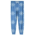 thumbnail image 7 of Wutalume Men's Drawstring Pocket Cuffed Casual Pants with Christmas Print, Soft Home Sleep Pants for Lounge, Holiday Wear, and Comfortable Relaxation,Sky Blue XL, 7 of 7