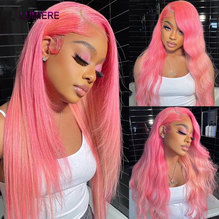 Lumiere Brazilian Bone Straight Lace Front Human Hair Wigs  display picture 1