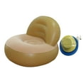 thumbnail image 2 of Sofá inflable Sofá perezoso con bomba Cómoda silla inflable individual para Beige, 2 of 9