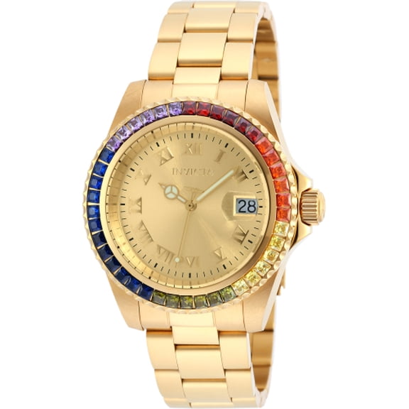 Invicta Women's 20022 Angel Quartz Gold Dial Watch
