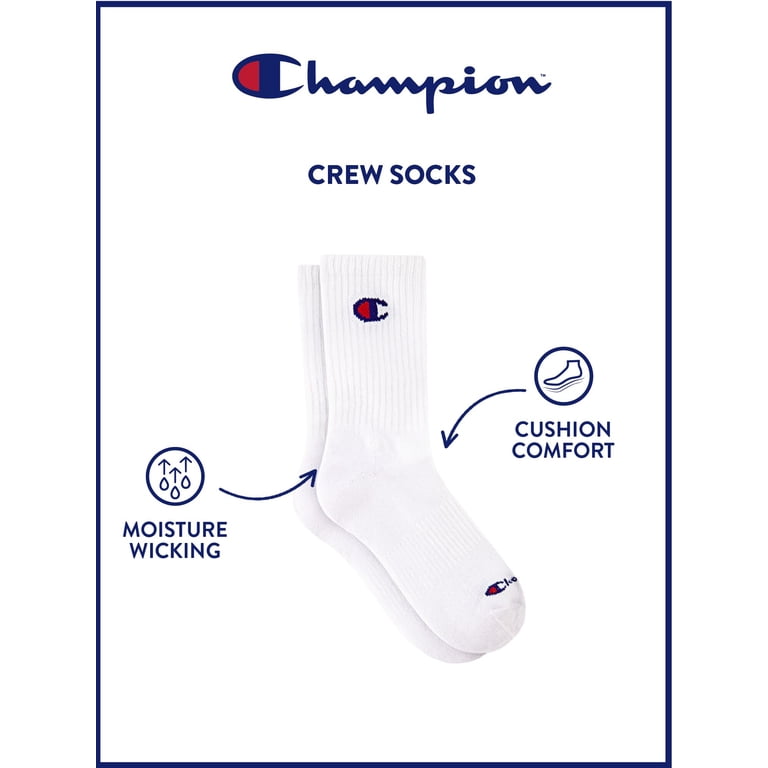 Champion Boys Cushion Performance+ Crew Socks, 10 Pack photo 5