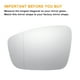 thumbnail image 3 of Unique Bargains 1 Pcs Reemplazo del cristal del espejo retrovisor del lado del conductor izquierdo calefaccionado blanco con ajuste trasero para Volkswagen Jetta, 3 of 6