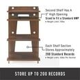 thumbnail image 6 of Pemberly Row Modern Wood Turntable Stand with Shelves in Mahogany, 6 of 8