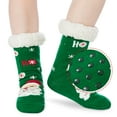 thumbnail image 4 of Fanient Women's Fuzzy Slipper Socks with Non-Slip Grippers Fleece Sherpa Lined Warm Socks Christmas Gifts for Womens Mens, 4 of 7
