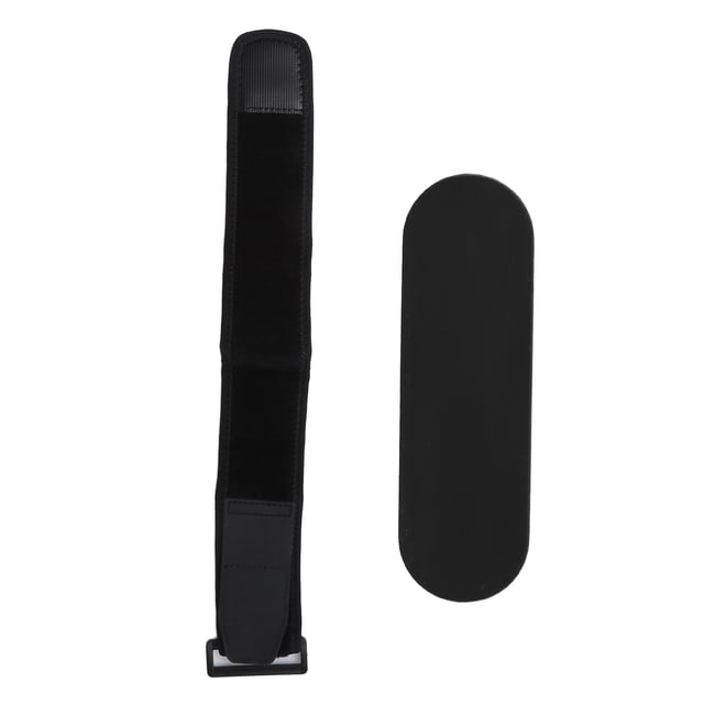MOMOSTICK - Soporte para el dedo con almohadilla de gel para teléfono móvil y correa para el brazo, color negro