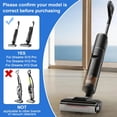 thumbnail image 3 of Replacement Brush Roller and HEPA Filter Compatible with Dreame H12 Pro H12 Dual Wet Dry Vacuum Cleaner Accessories 2 Brushes 2 Filters 1 Cleaning Brush, 3 of 5