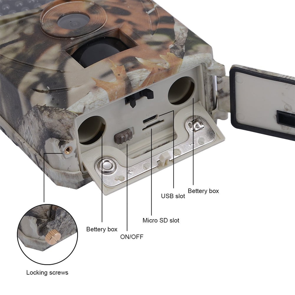 Myriann Outdoor Hunting Trail Camera 12MP 1080P HD Game Camera with Night Vision No Glow