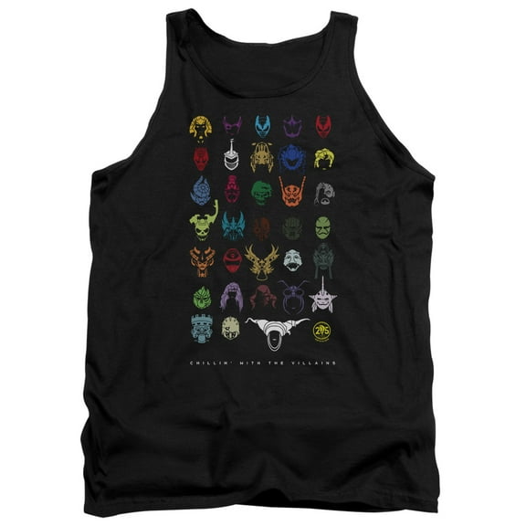 Power Rangers Villians Adult Tank Top Black
