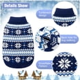 thumbnail image 4 of Jersey para perro KOOLTAIL, tejido, cuello alto, cálido invierno, azul marino, talla M, 4 of 7
