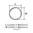 thumbnail image 2 of Amerock Everyday Heritage 2 in (51 mm) Diameter Unfinished Cabinet Knob, 2 of 7