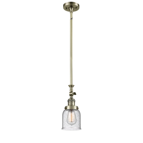 Innovations 206-AB-G54-LED Transitional One Light Mini Pendant from Franklin Restoration collection in Brass - Antique finish,