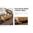 thumbnail image 3 of Ergonomic Wood Texture Coffee Table For Modern Living Rooms Rectangular In Finish Areas, 3 of 5