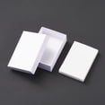 thumbnail image 4 of 6 pc Cardboard Necklaces Boxes with Sponge inside Rectangle White 9x6.5x2.8cm, 4 of 6