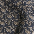 thumbnail image 5 of Superior Paisley Flannel Cotton Duvet Set, Twin, Navy Blue, 5 of 6