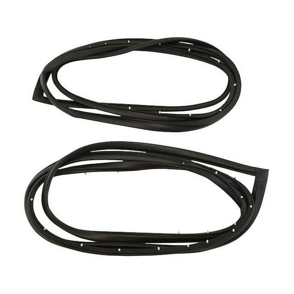 Door Seal 2 Piece Set - Compatible with 1980 - 1990 Chevy Caprice 1981 1982 1983 1984 1985 1986 1987 1988 1989