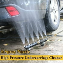 High Pressure Washer Undercarriage Cleaner,6 Nozzle Garden Cleaning Machine 4000 PSI Water Broom Tool Kit