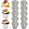 thumbnail image 1 of 10-Pack Nonstick Mini Baking Molds, Aluminum Tart Tins for Cupcakes, Pudding, and Desserts, 1 of 5