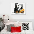 thumbnail image 4 of Nawypu Forklift Truck Print Watercolor Construction Lift Truck Paintings Canvas Wall Art 12x12 Construction Vehicle Poster Canvas Boys Nursery Artwork Ready to Hang Home Playroom Decor (Framed), 4 of 4