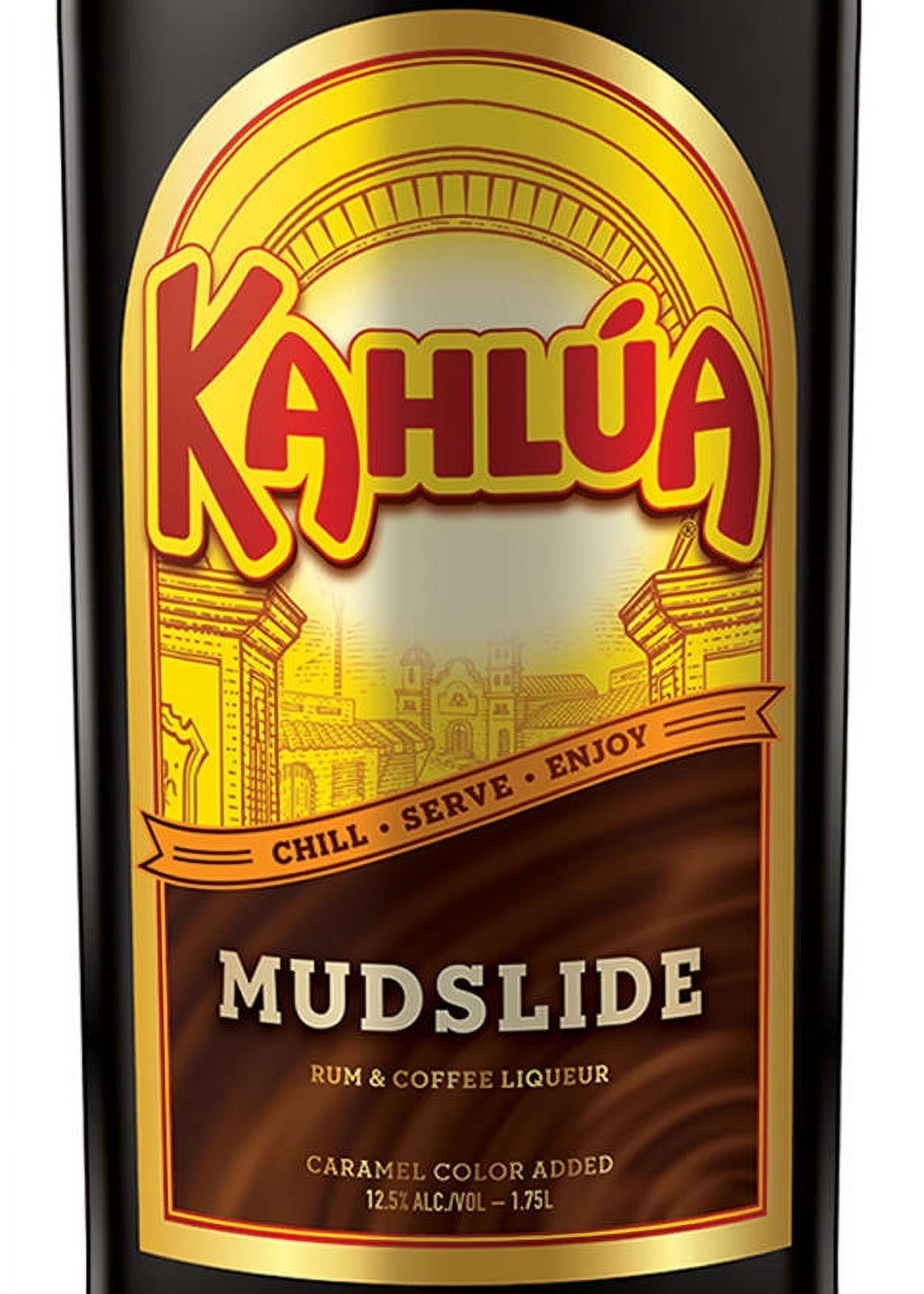Kahlua Ready to Drink Mudslide with Rum and Coffee Liqueur, 1.75 L Bottle, 12.5% ABV. Liqueur