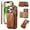 Brown, variant on Allytechgroup Stylish iPhone 16 Pro Wallet Case, Premium Phone Case for iPhone 16 Pro with Card Holder Zipper Pocket Hand Wrist Shockproof Stand Cover for Women Men, Blue