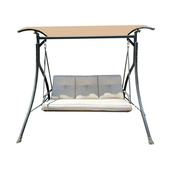 Garden Winds Custom Fit Replacement Canopy Top Cover Compatible with The RUS459R Sling Swing Version 2 - Upgraded Performance RipLock 350 Fabric