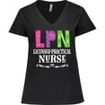 thumbnail image 3 of Inktastic Licensed Practical Nurse LPN Gift Women's Plus Size V-Neck T-Shirt, 3 of 5