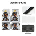 thumbnail image 4 of Vsdgher Puppy Sits In Bathtub Car Foot Mat Set of 4 Pieces Universal Floor Liner Car Accessories Fits Most Cars, Trucks, Vans, sedans, SUV, 4 of 7