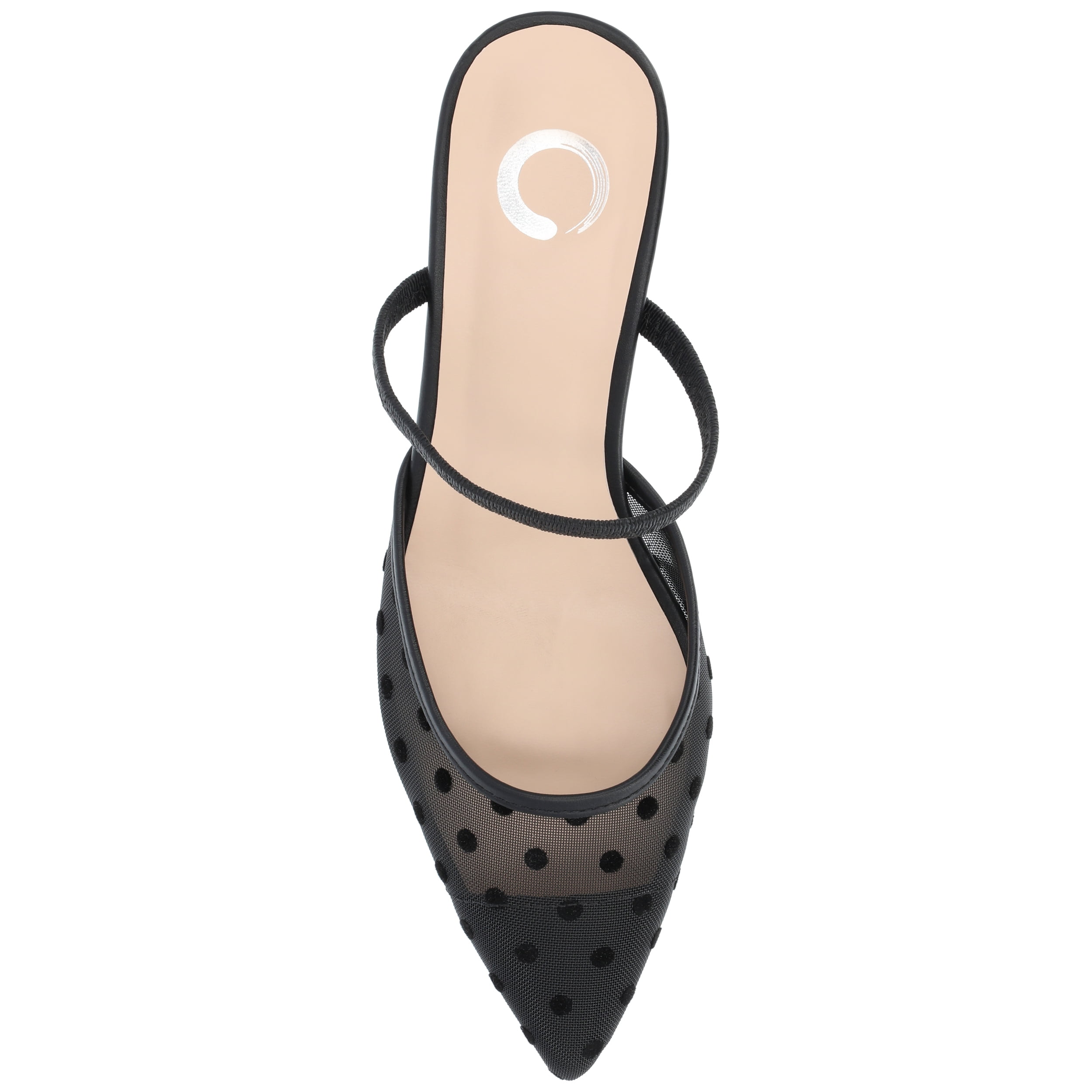 Journee Womens Allana Slip On Kitten Heel Mule Pumps